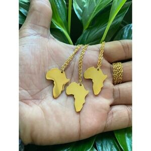 Gold Africa Necklace